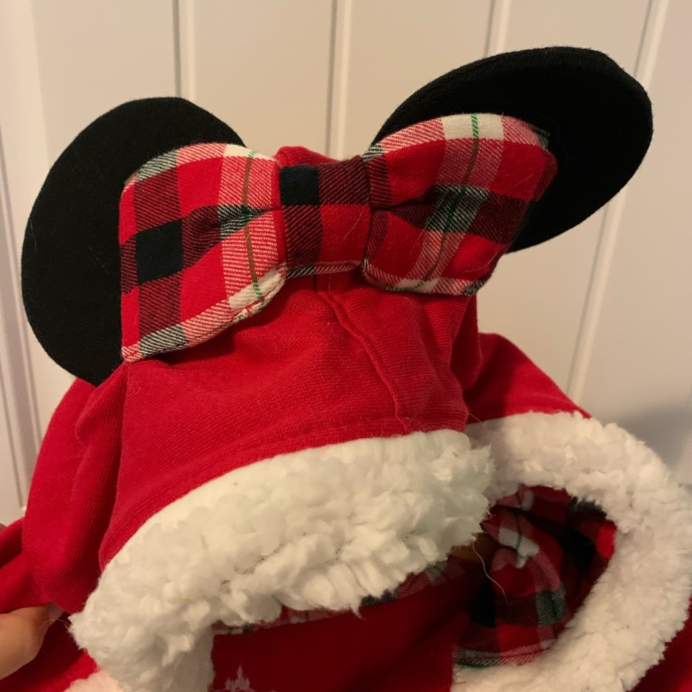Women’s Minnie Mouse zip sweater with ears.